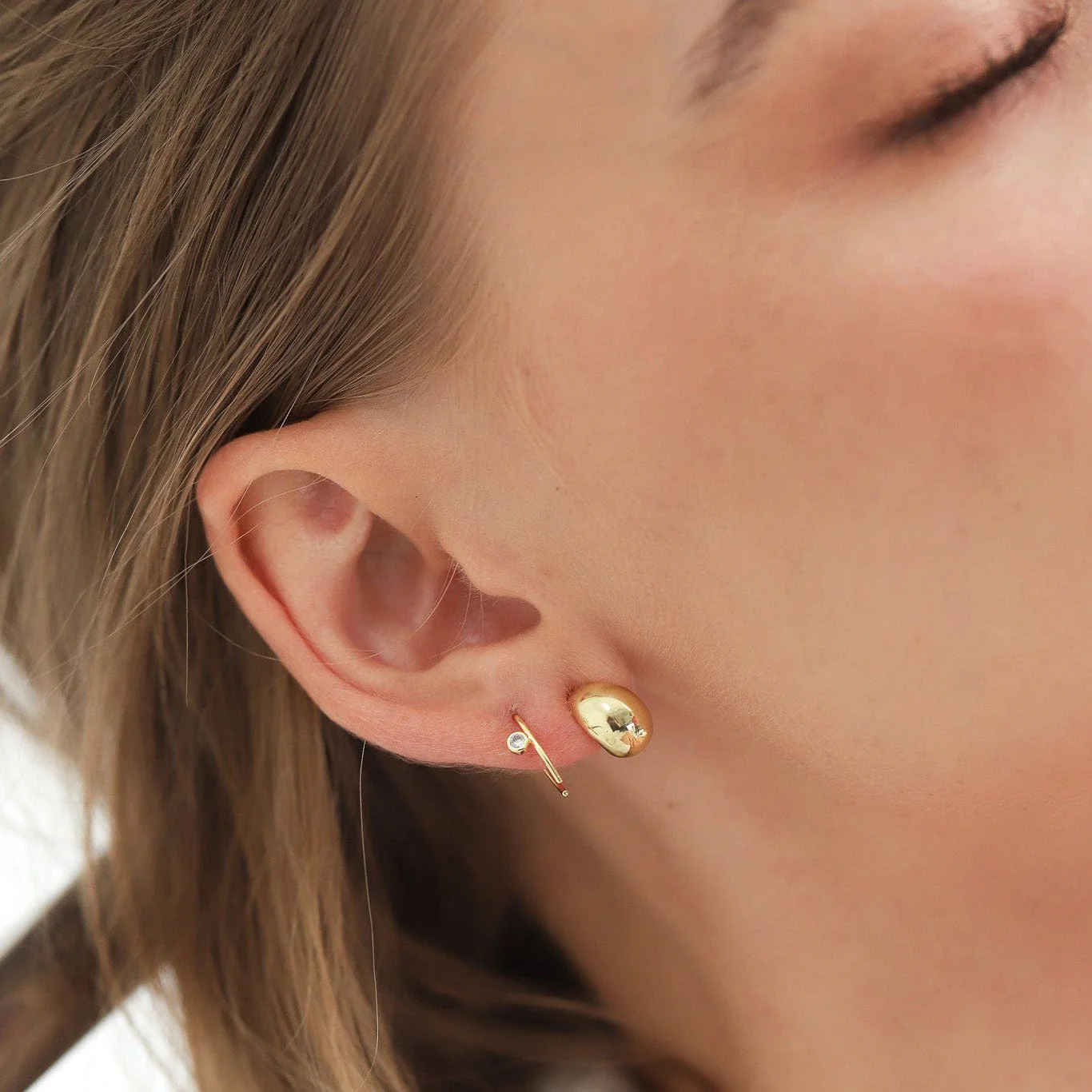 Open Arc CZ Studs - Image 2