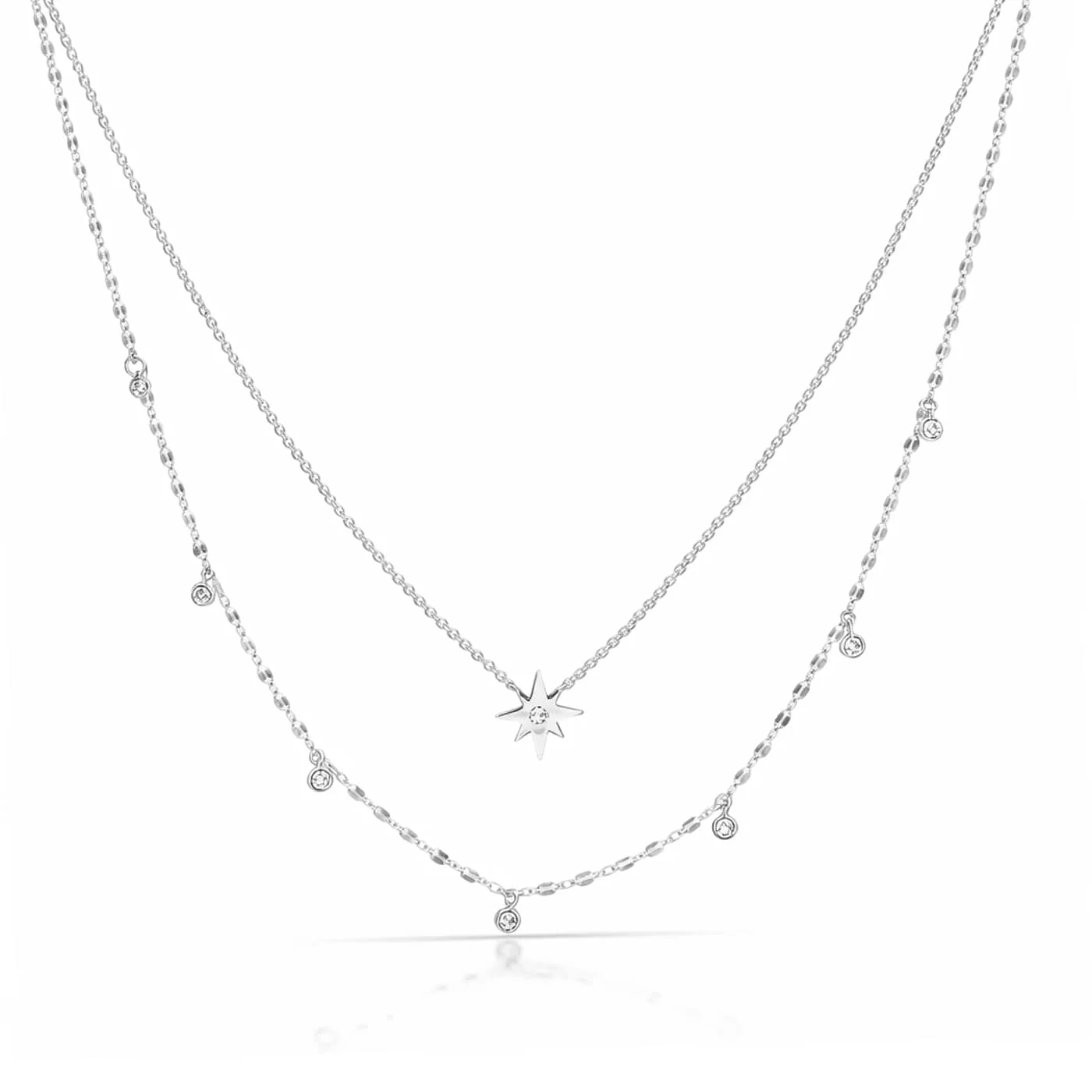 Double Layer Starburst Necklace - Image 2