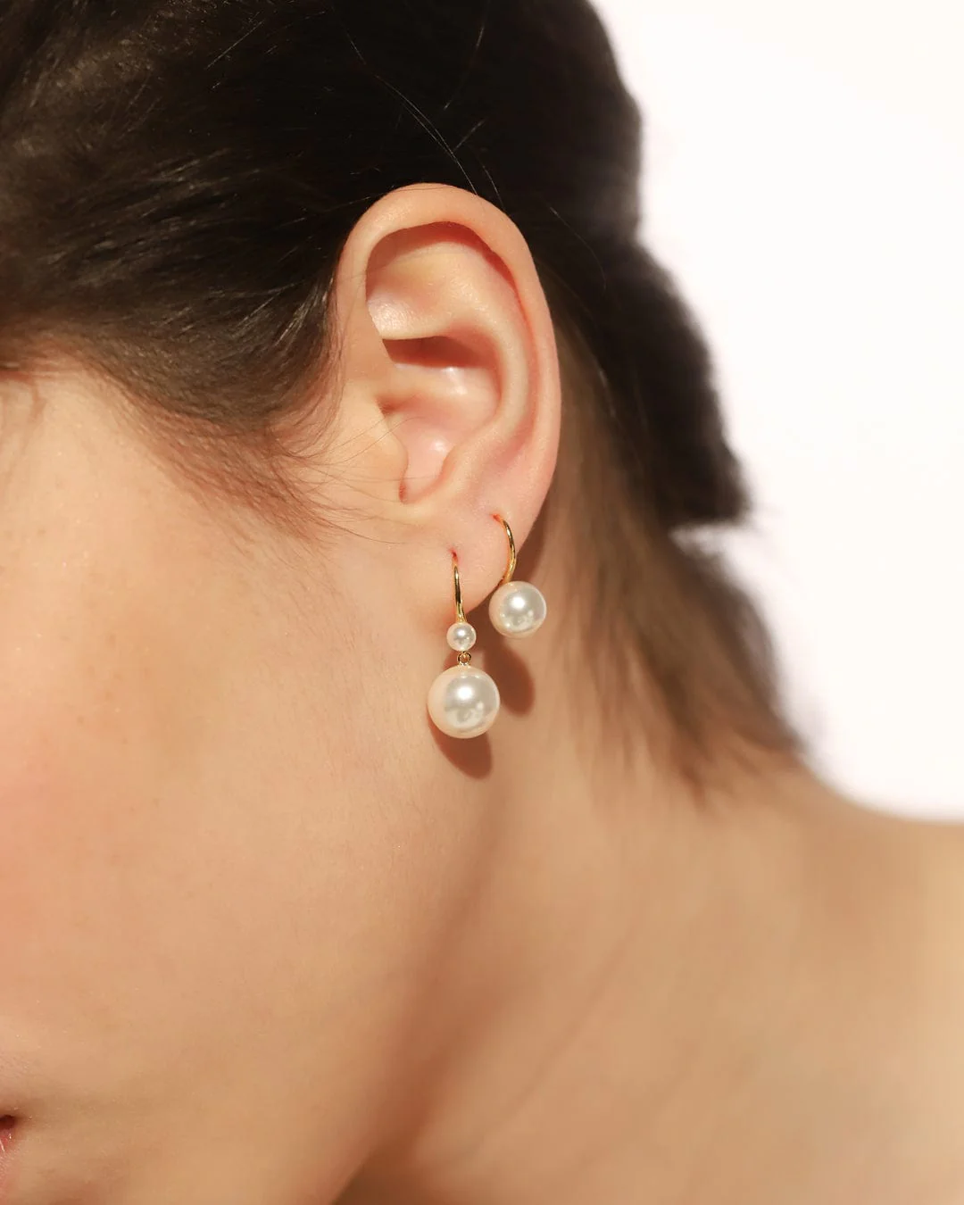 Swarovski Pearl French Wire Earring - Image 2