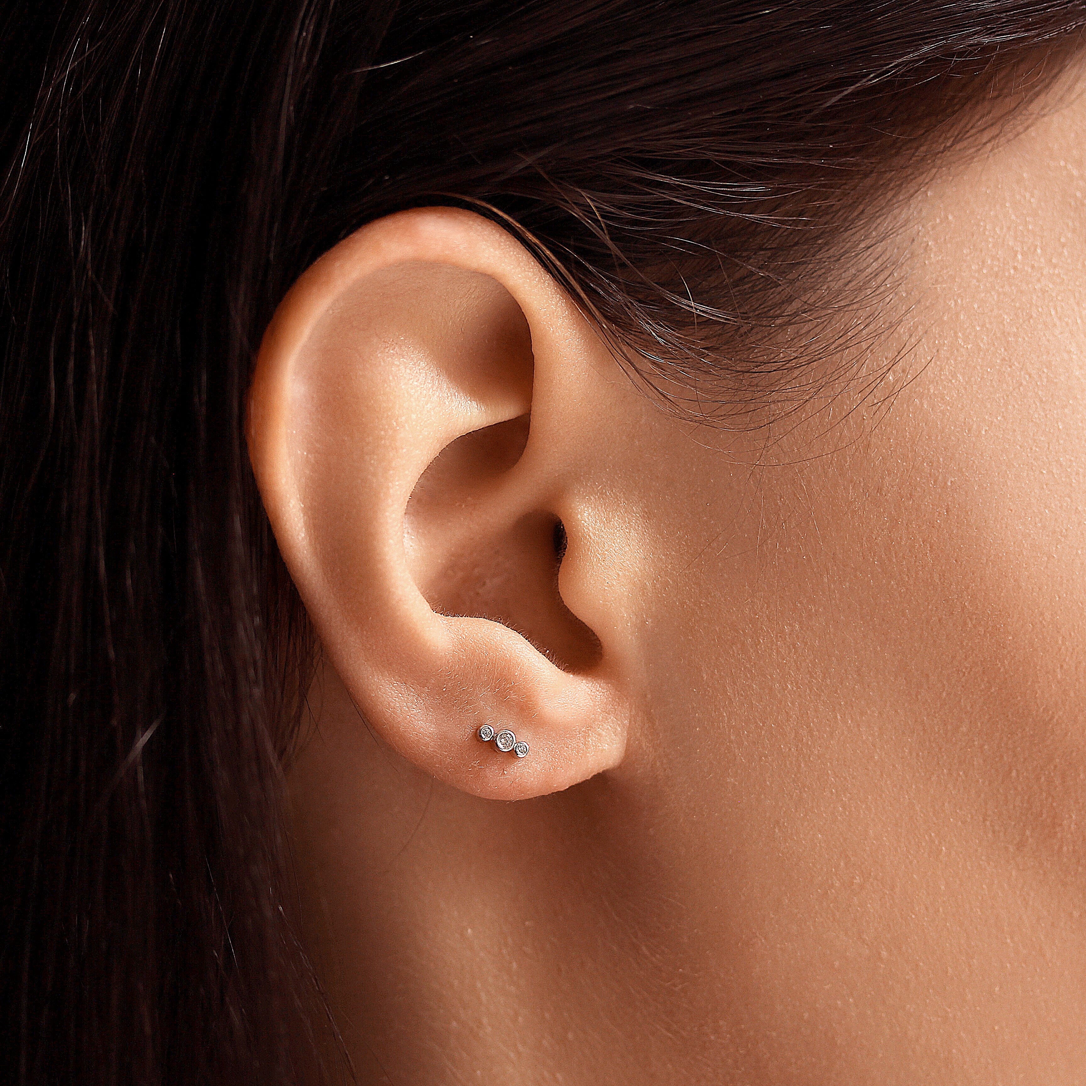 Three CZ Stud - Image 2