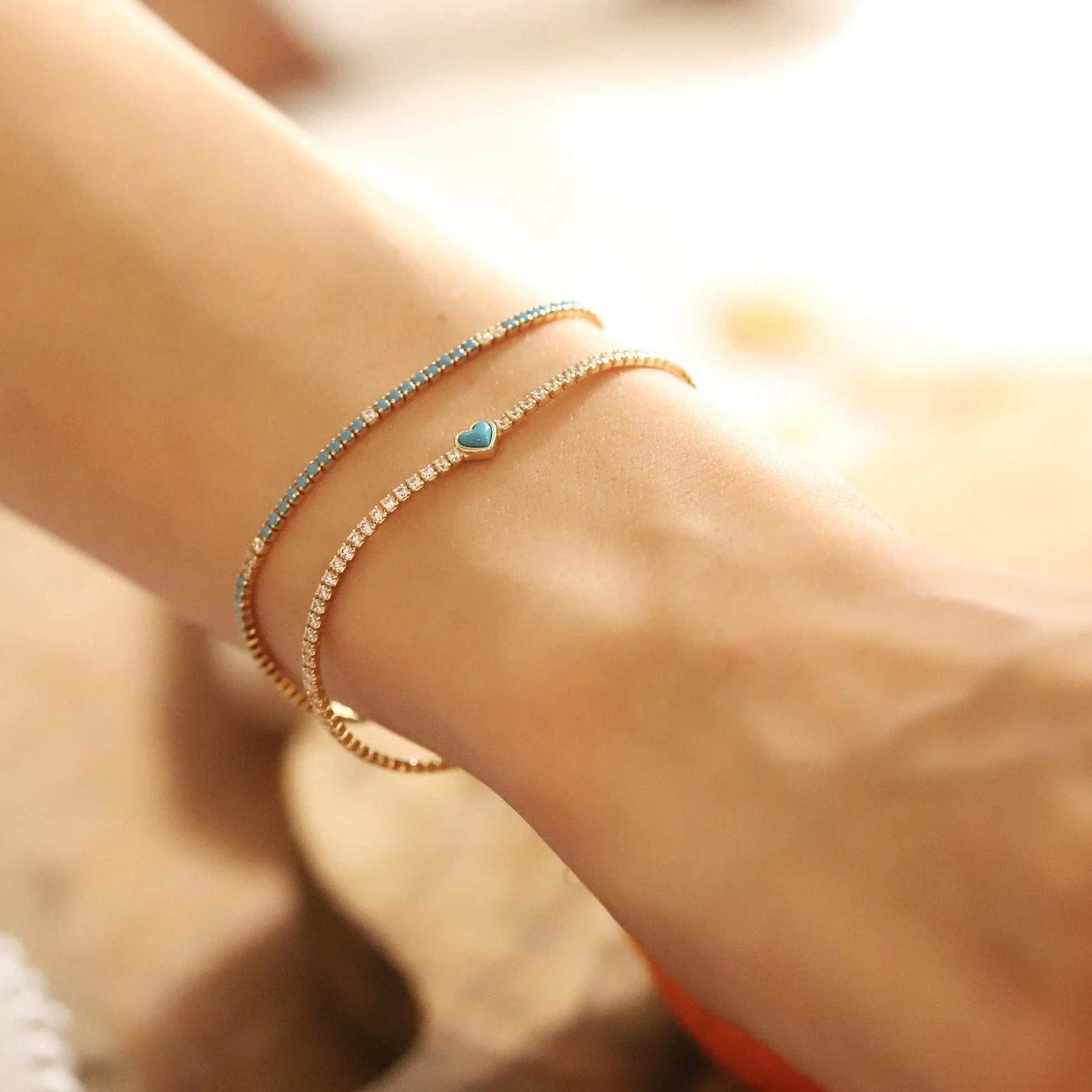 Turquoise Tennis Bracelet - Image 2