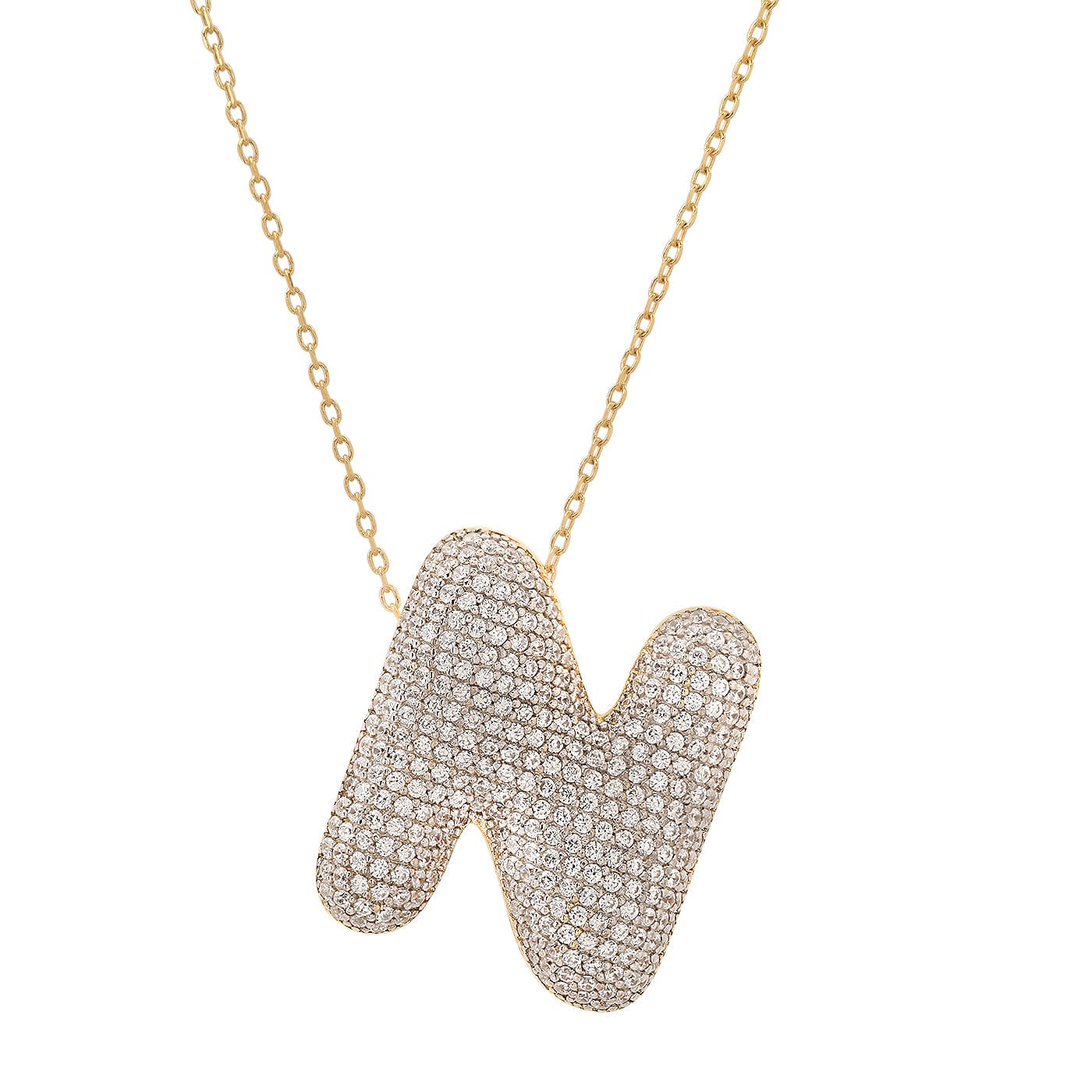 Twinkling Monogram Charm Necklace - Image 15