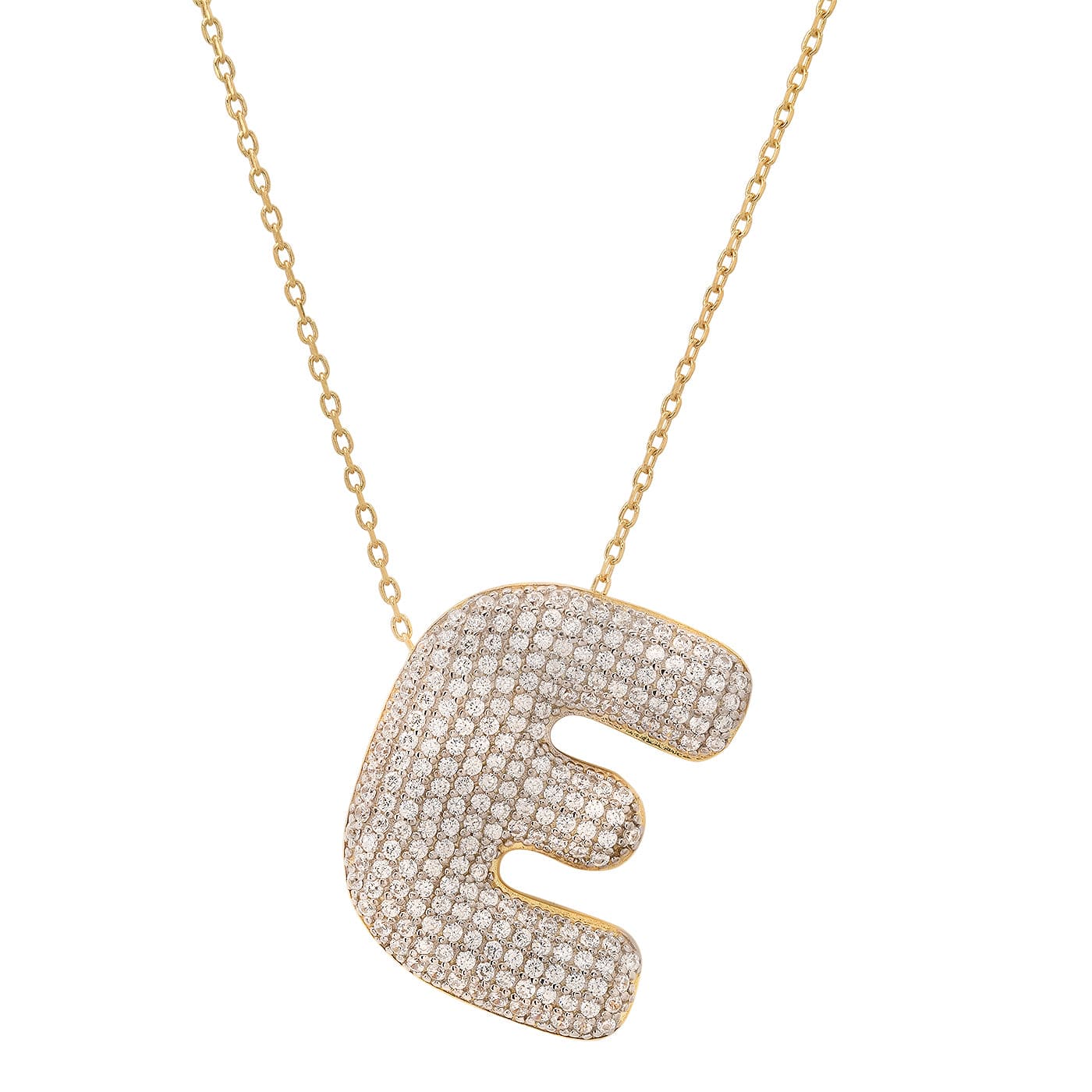 Twinkling Monogram Charm Necklace - Image 6